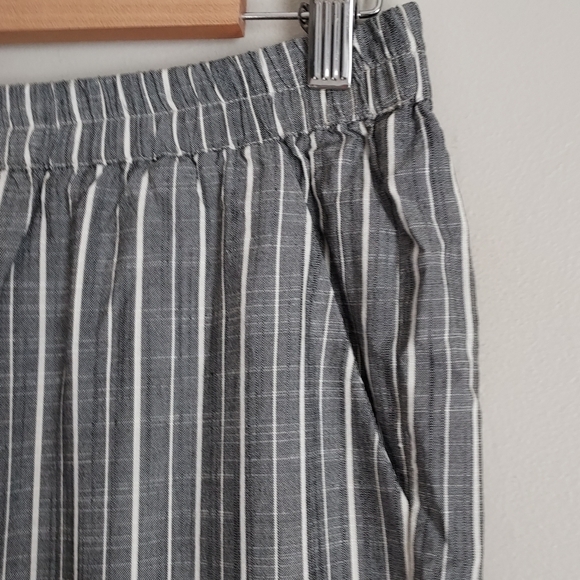 Marine Layer Gray Striped Track Pant Size Small Gray White - Picture 4 of 11